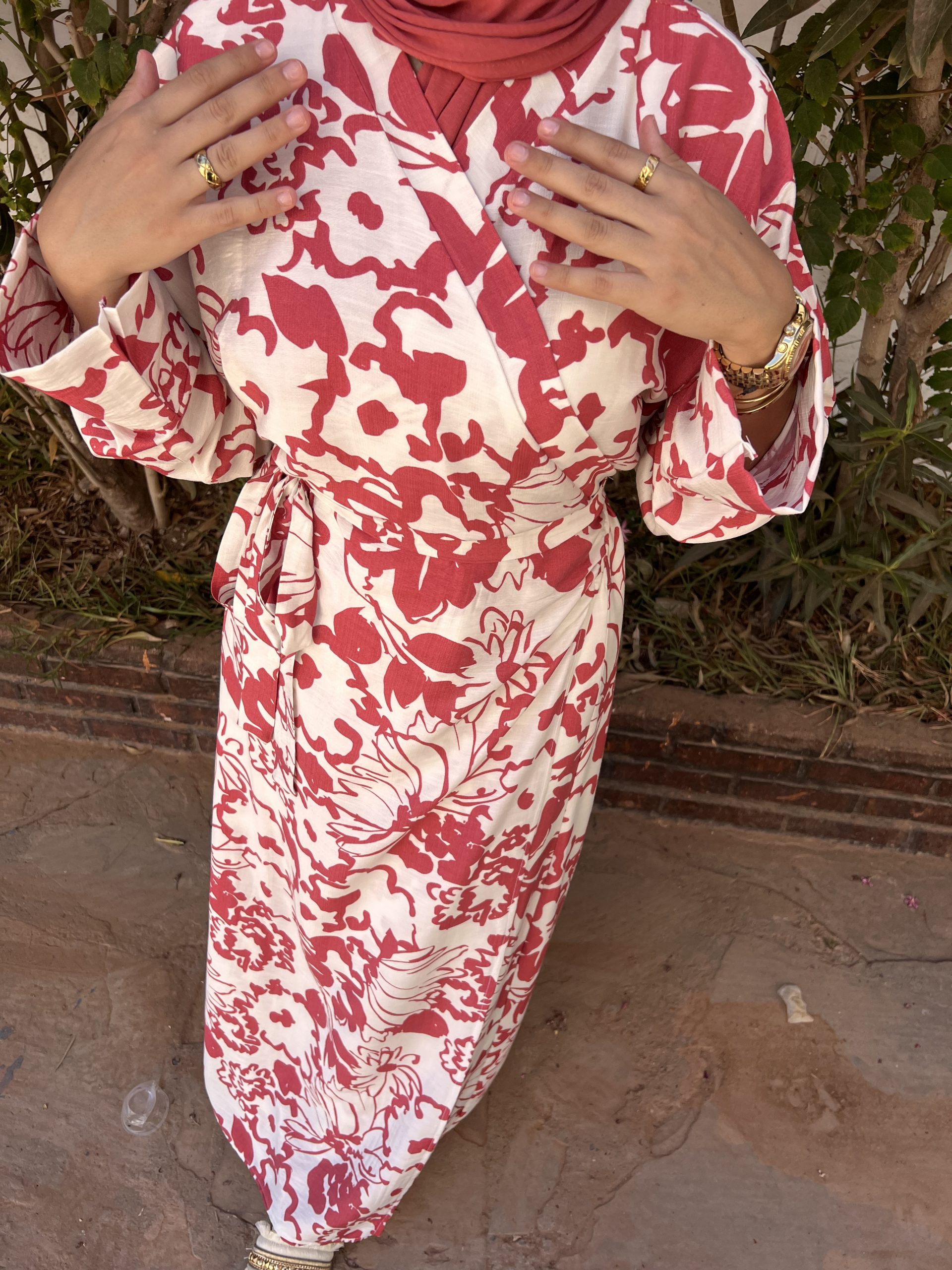 Robe pivoine rose – Image 2